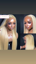 Perruque Blonde Lace Front Wig cheveux humain brésilien ( longueur 55 cm )