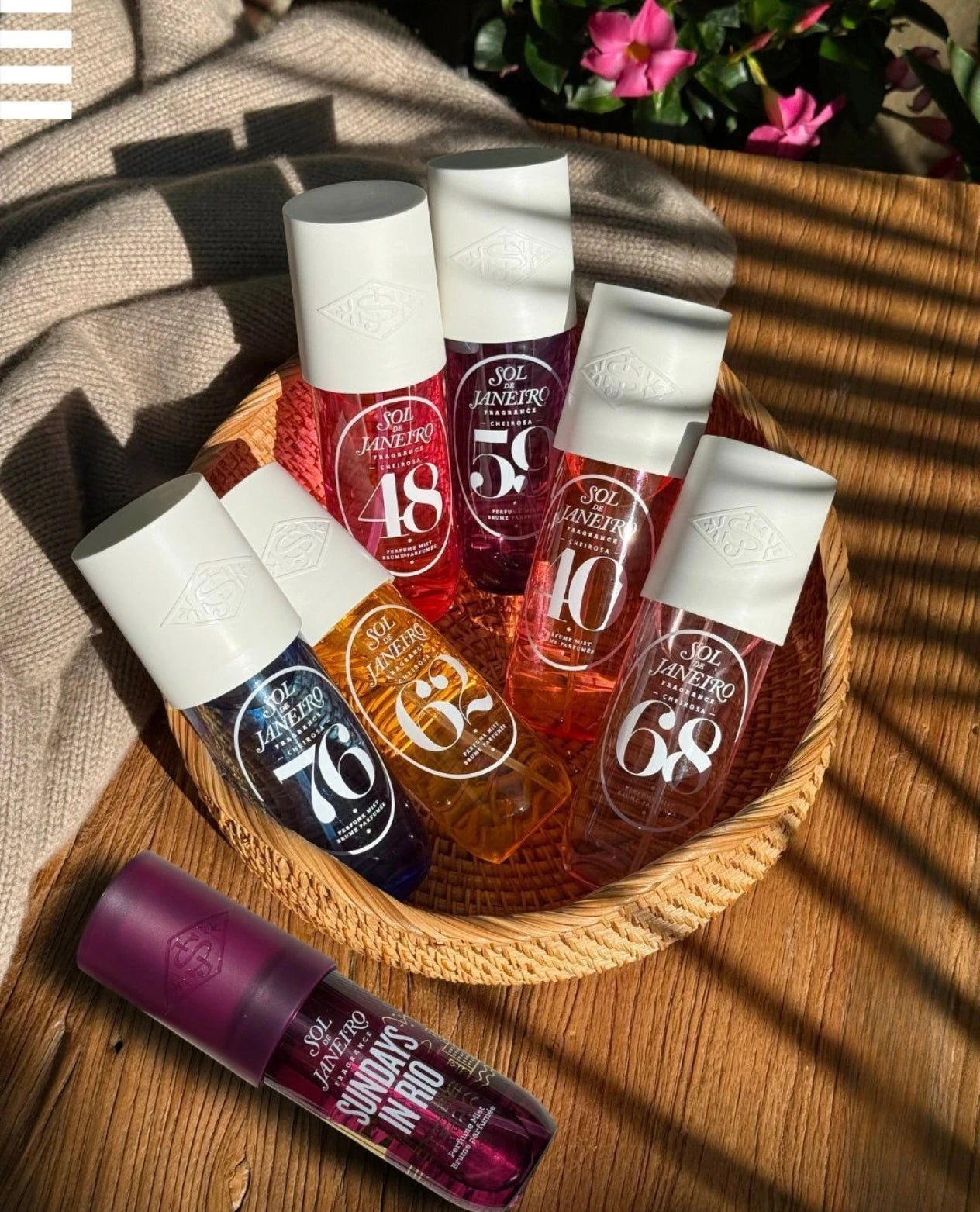 Coffret de 4 brûmes Sol de Janeiro 68, 62, 40 et 59.
